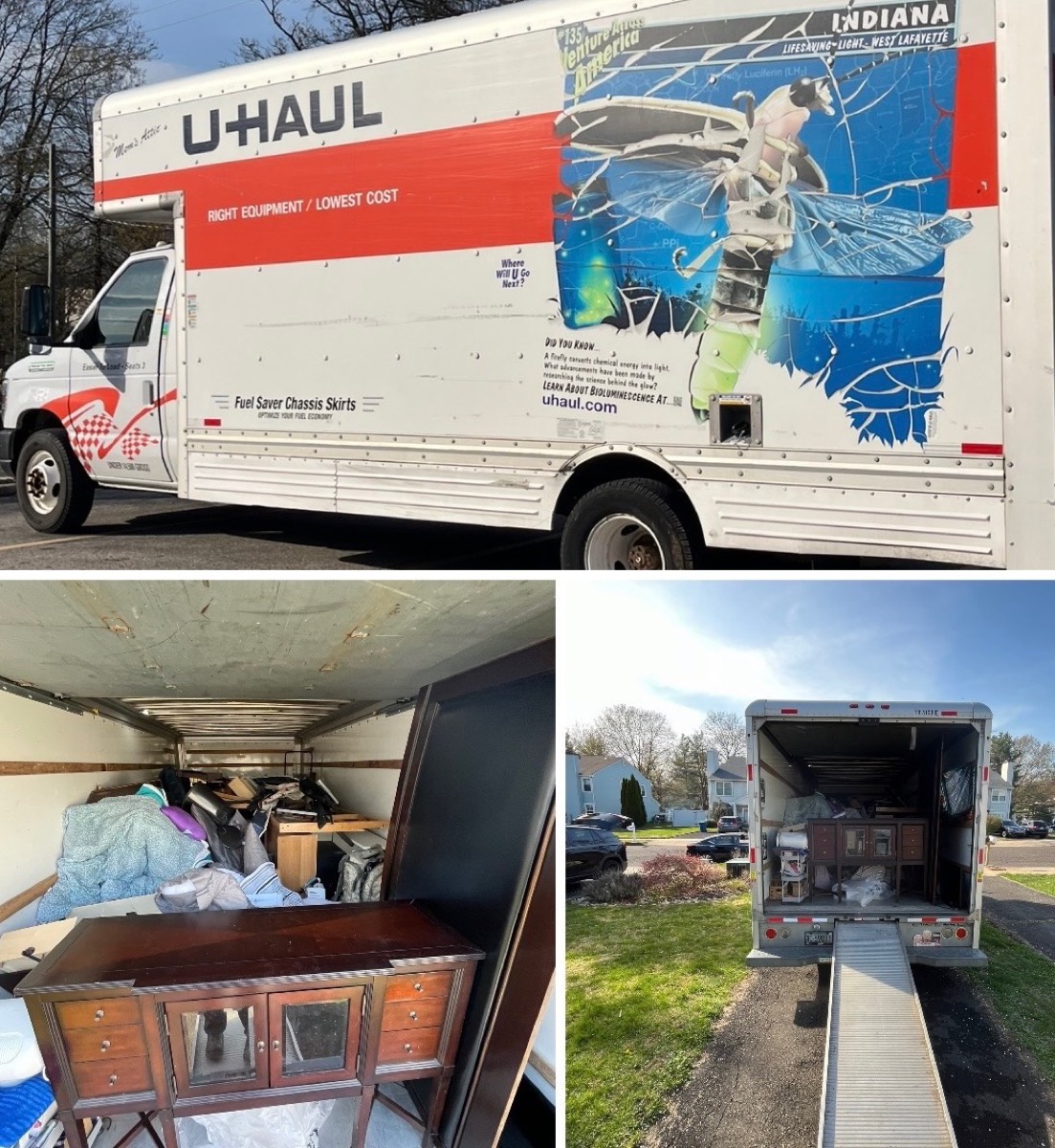 DMAC Junk Removal truck loaded during a full property cleanout